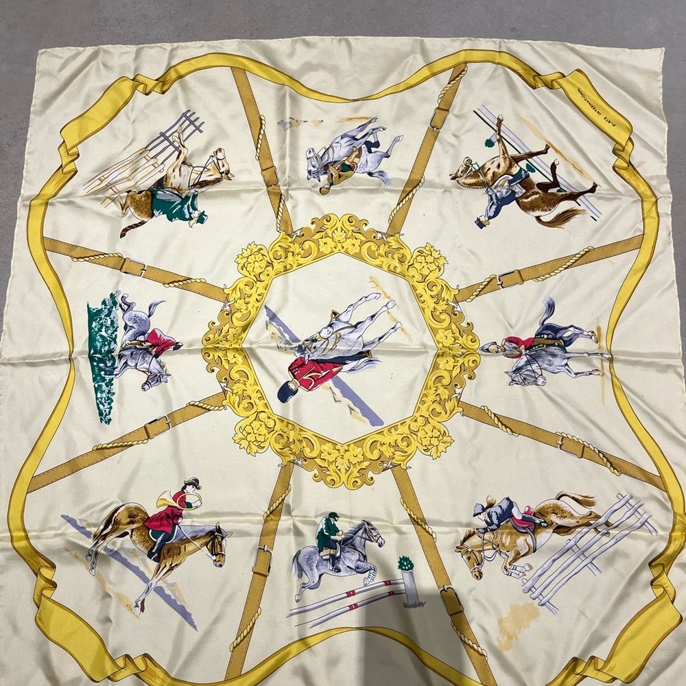 Ports International Equestrian Print Scarf